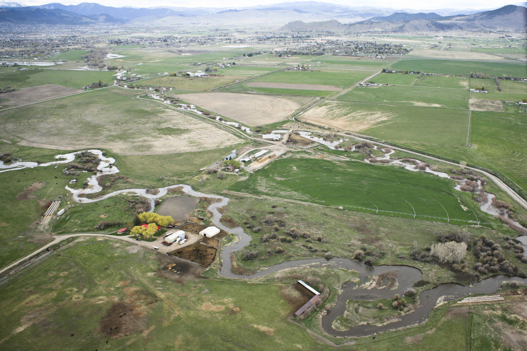 Flooding near Helena from above